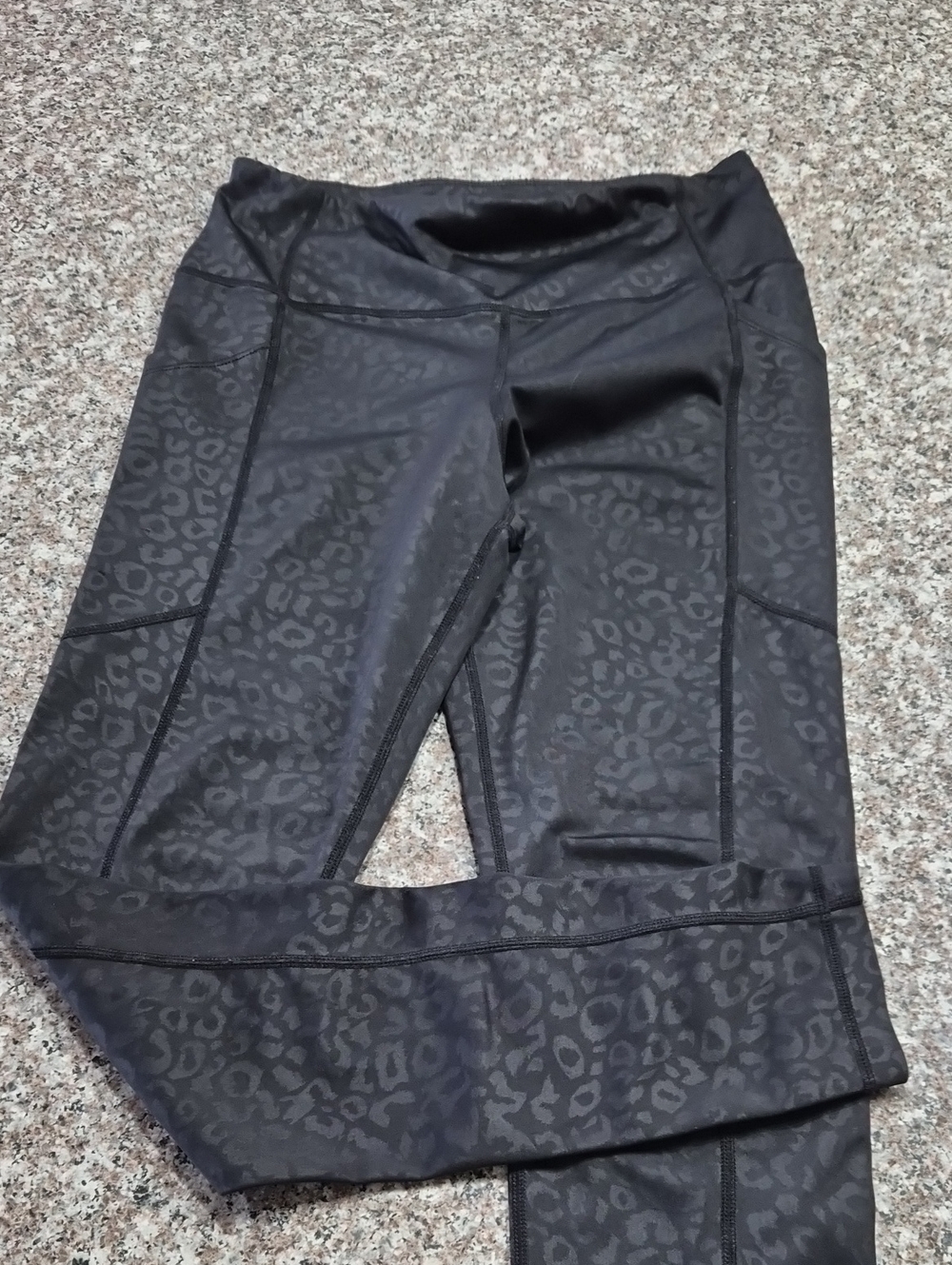 KIAVA Black Leopard Print Leggings